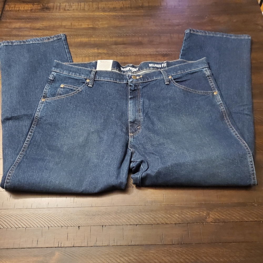 Wrangler Relaxed Straight Fit Flex Jean 30" inseam - Picture 10 of 12